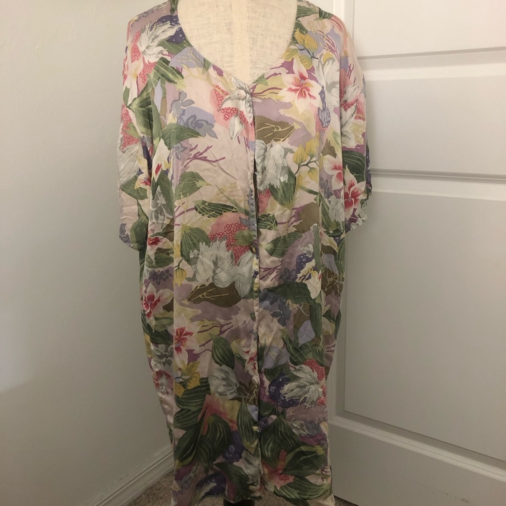 Vintage Victoria’s Secret Gold Label Silk Floral Nightgown
